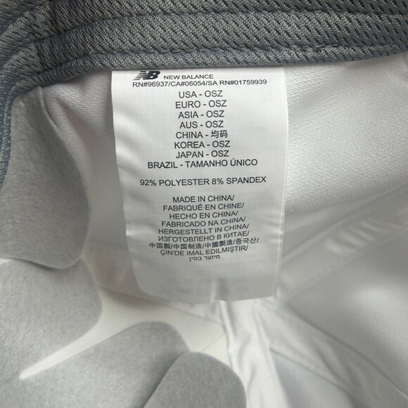 NWT New Balance Unisex 6 Panel Performance Cap V2 Hat One Size (WHT) (LAH51007) - Picture 13 of 14